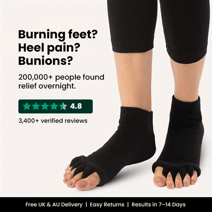 TOEALIGN™ Foot Alignment Socks — Black
